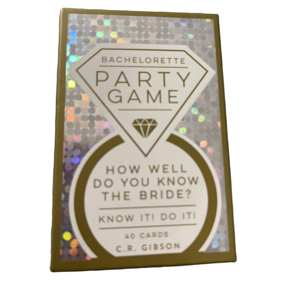Gibson Bachelorette Party Game How Well Do You Know the Bride? 40 Cards